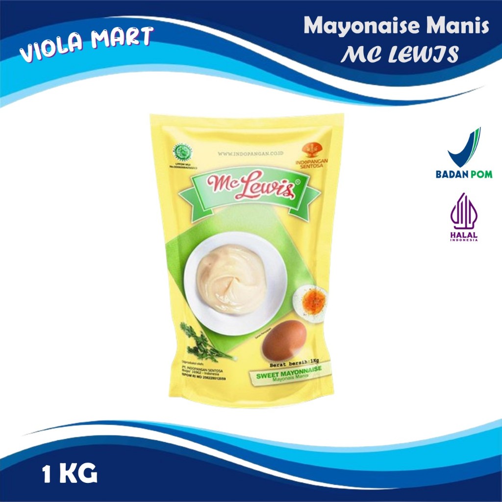 

Sweet Mayonnaise MC LEWIS (Kemasan Pouch) 1kg / Mayonaise Manis