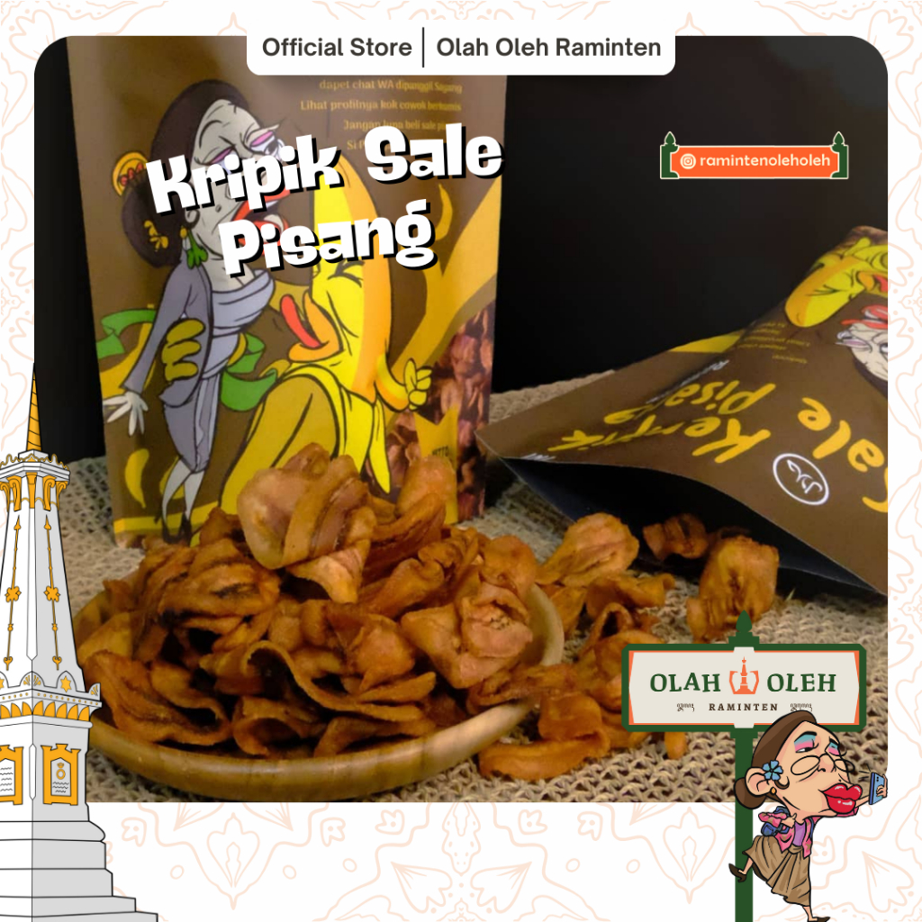 

Kripik Sale Pisang 200 gr Original Manis Alami khas Hamzah Batik