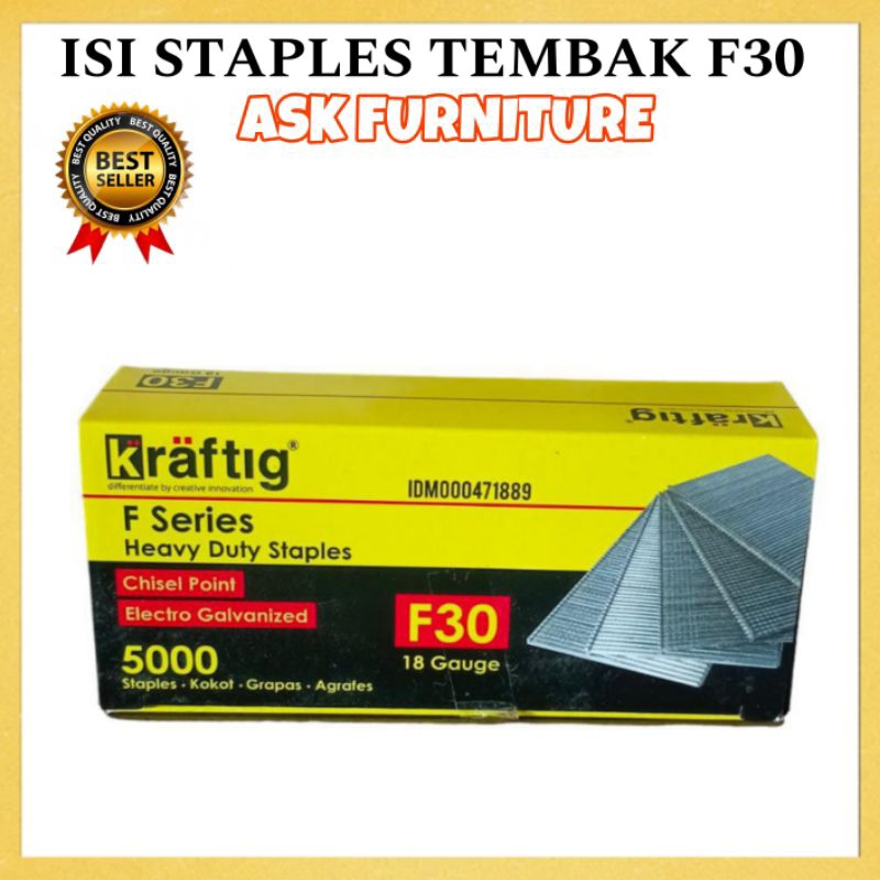

isi Staples tembakan angin refill Air Nailer F30 Kraftig