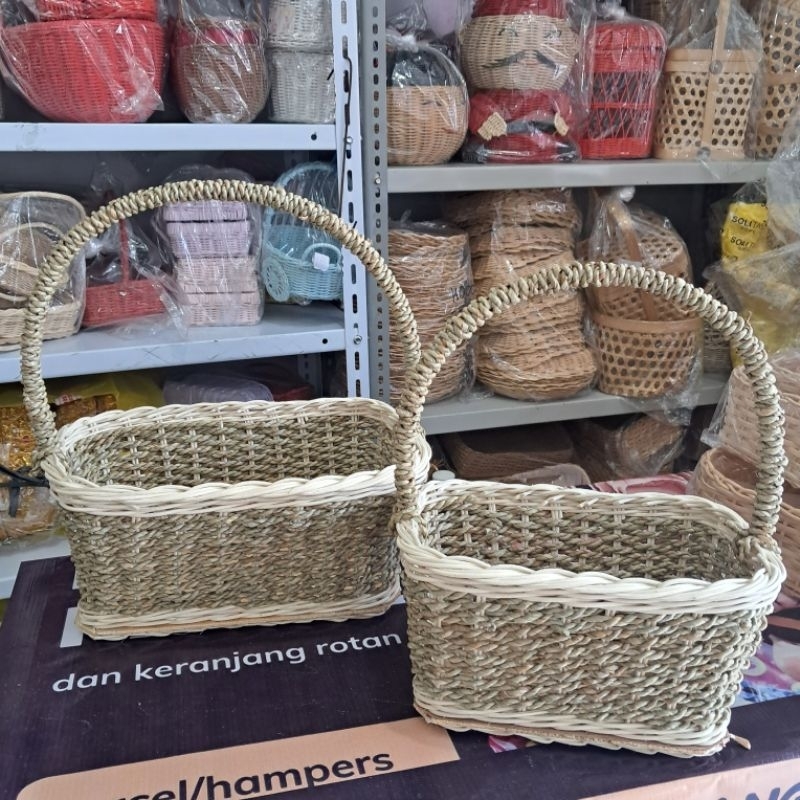 keranjang sigras parcel florist kotak panjang