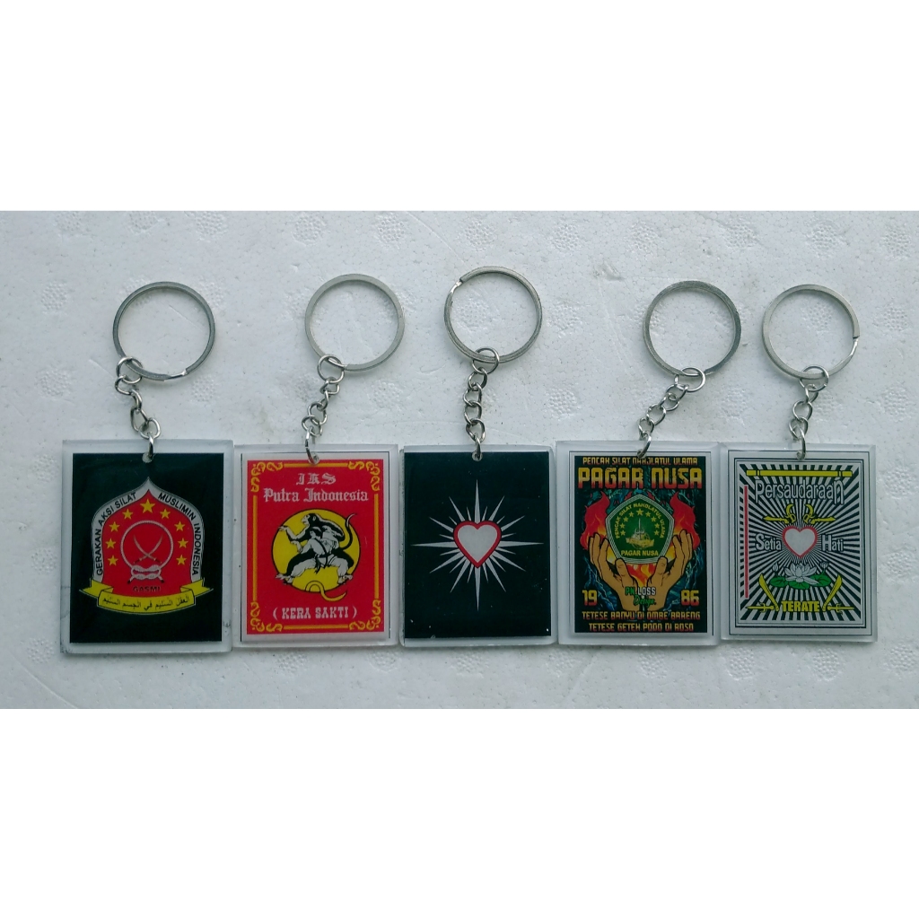 gantungan kunci Resin Bening