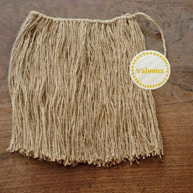 rok rumbai papua / rok tali  goni anak   size XS / rok tali rami goni hand made / rumbai papua  rok 