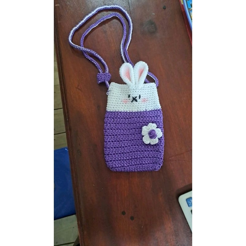 tas hp rajut kelinci/tas hp lucu