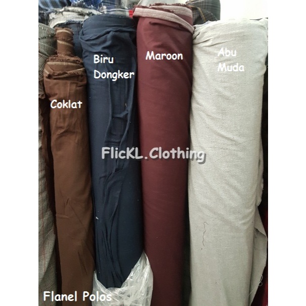 Kain Flanel Katun Bahan Flanel Polos Katun Flanel Polos Katun