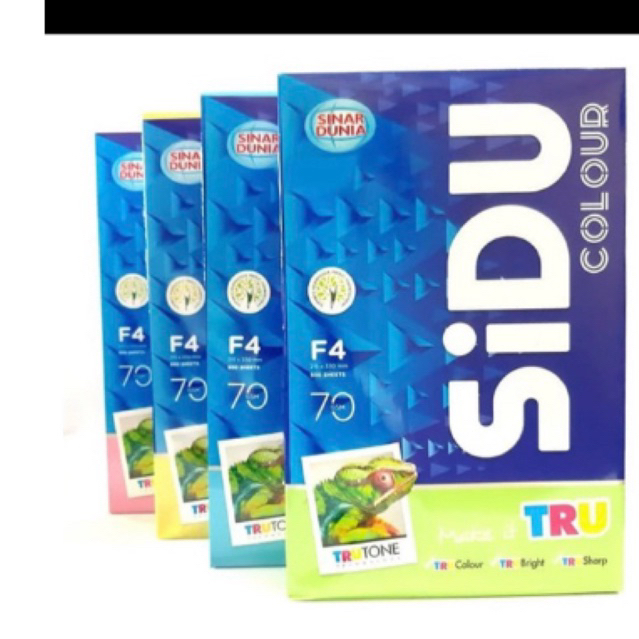 

Sidu F4 warna Pink 70gsm 1 kotak isi 5 rim