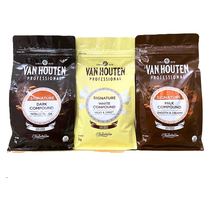 

Stok Terbatas Van Houten Signature Dark White Milk Compound Coin Koin Cokelat Hitam Putih Susu Cocoa