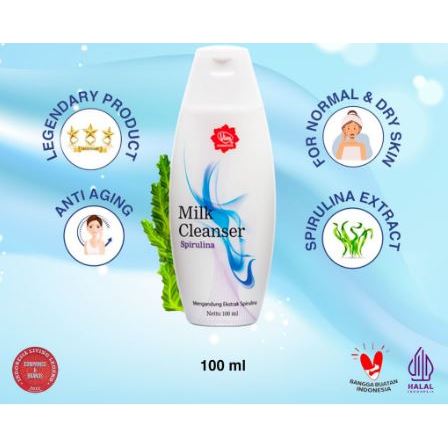 Viva Milk Cleanser Spirulina (for Normal & Dry Skin) - 100 ml