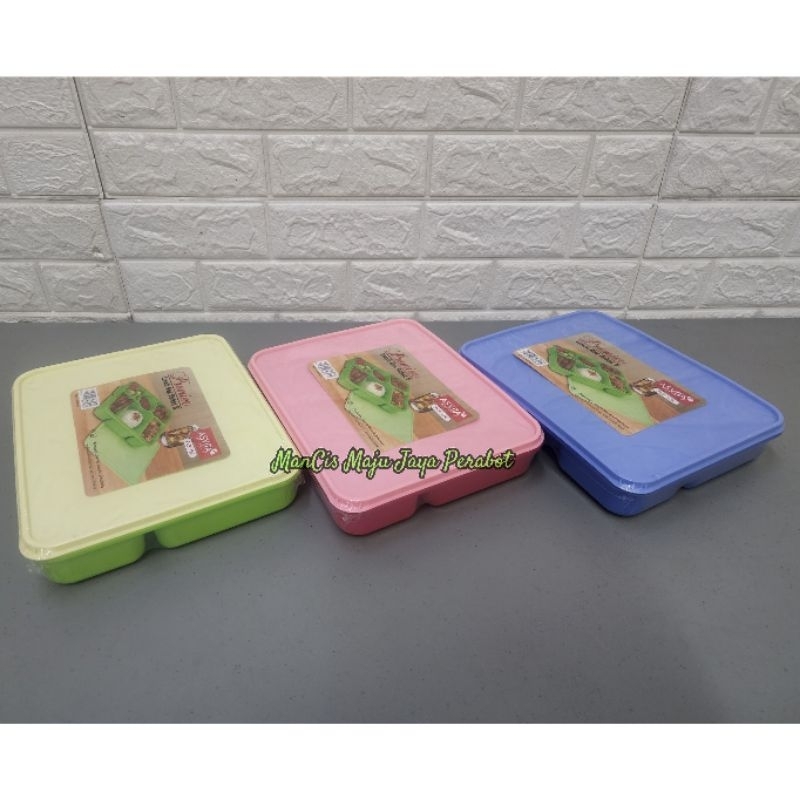 lunch box ASVITA kotak makan sekat 6 Premier ompreng bekal katering