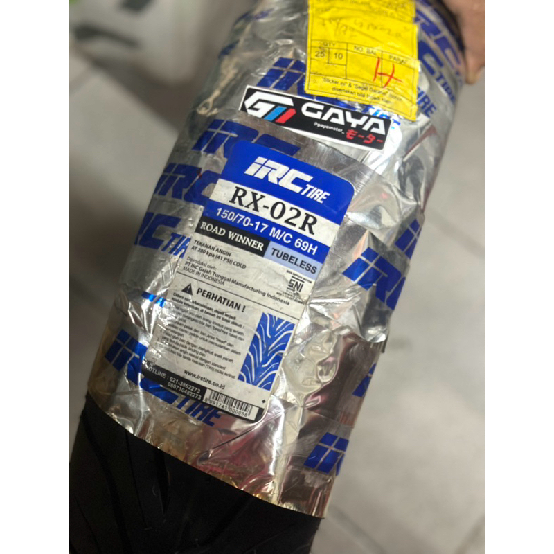 (RX02 F  ) IRC 140 70 150 70 160 70 - 17 ROAD WINNER RX-02 F RX02 RX 02 Ban Luar Motor TUBELESS DEPA