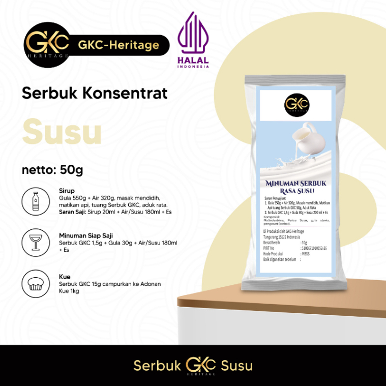

GKC Heritage Bubuk Minuman Susu - Milk Powder 50gr
