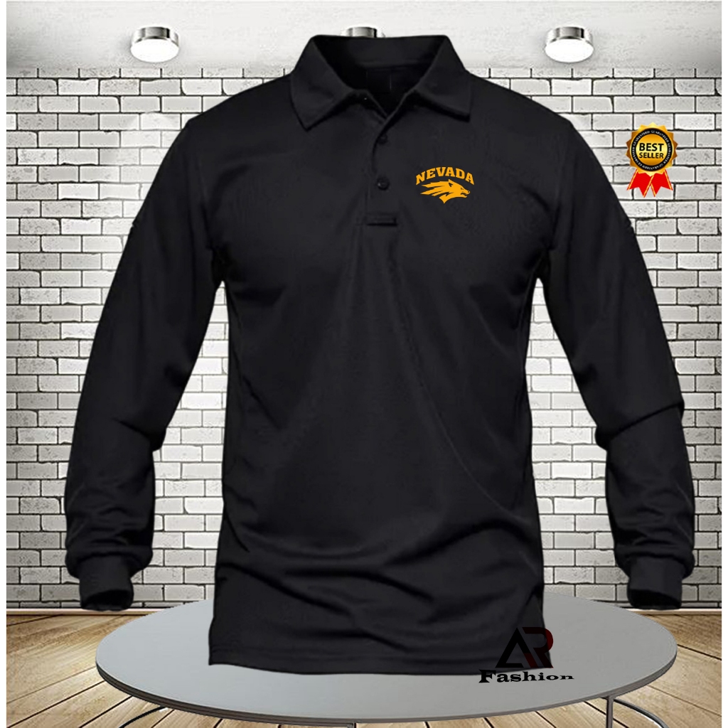 POLO Shirt KAOS POLO LENGAN PANJANG PRIA/WANITA POLO NEVADA GOLD