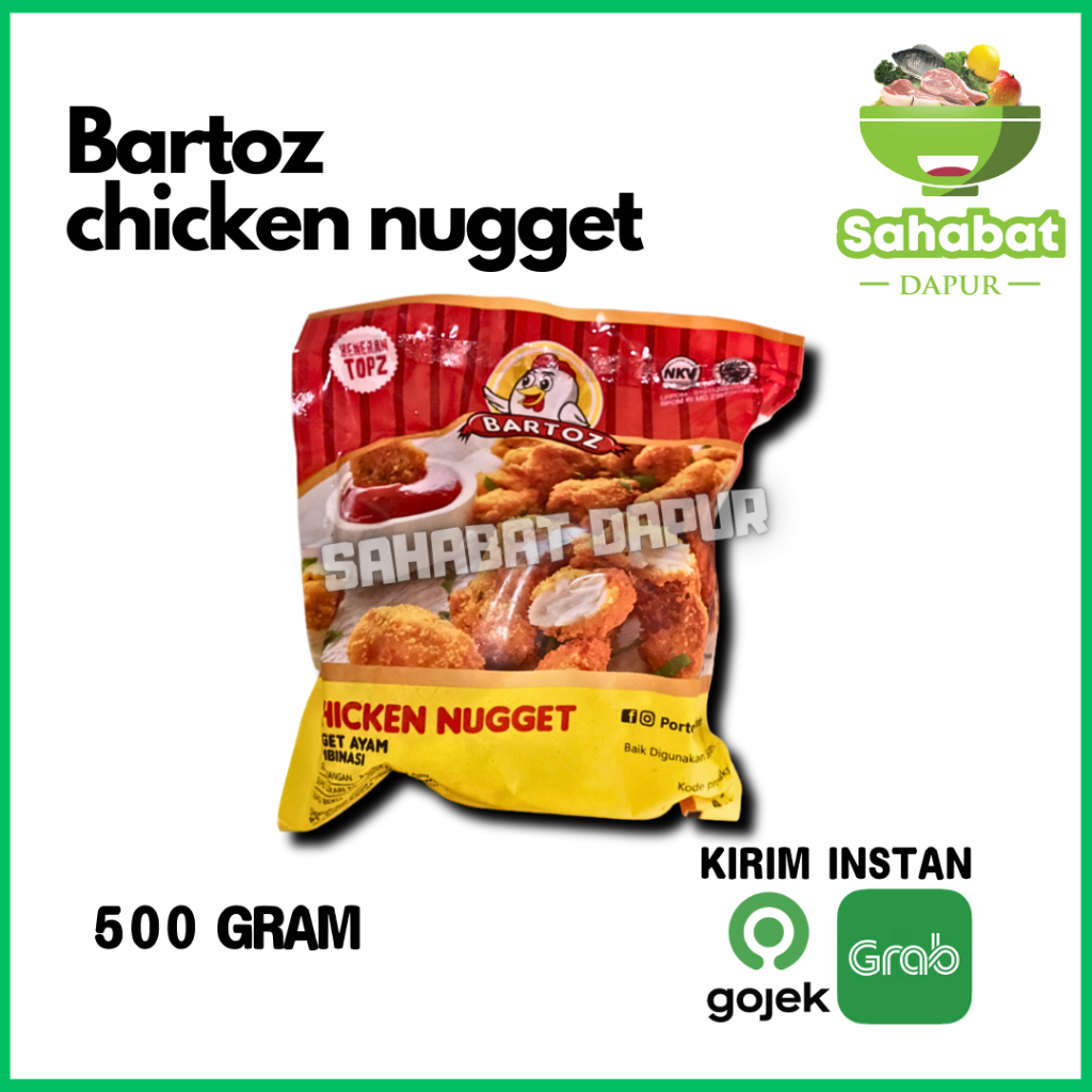 

Bartoz Naget Ayam / Chicken Nugget 500gr - Sahabatdapur