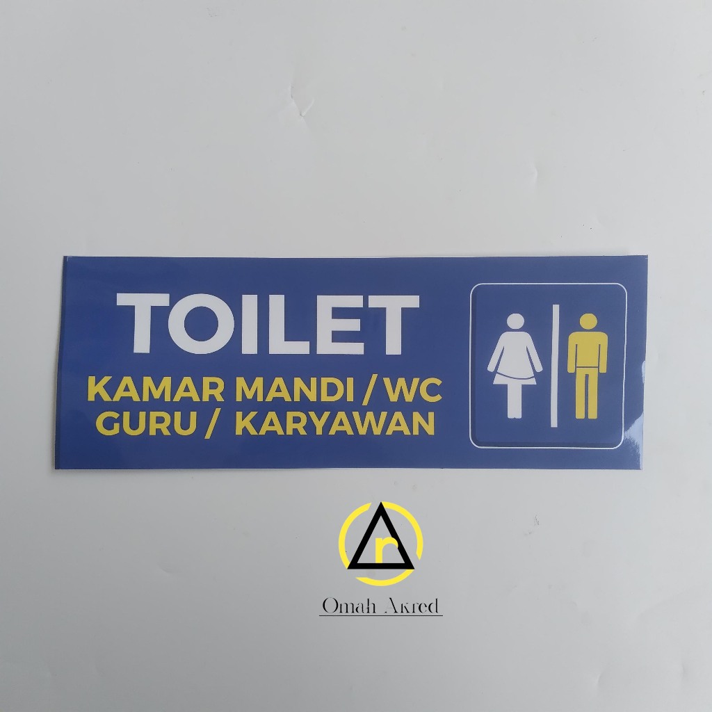 

Stiker Toilet Kamar Mandi Guru/Karyawan - Kamar Mandi/WC Guru - Stiker Toilet