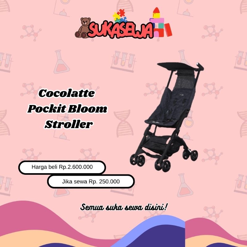 [SEWA] Cocolatte Pockit Bloom Stroller Cabin Size