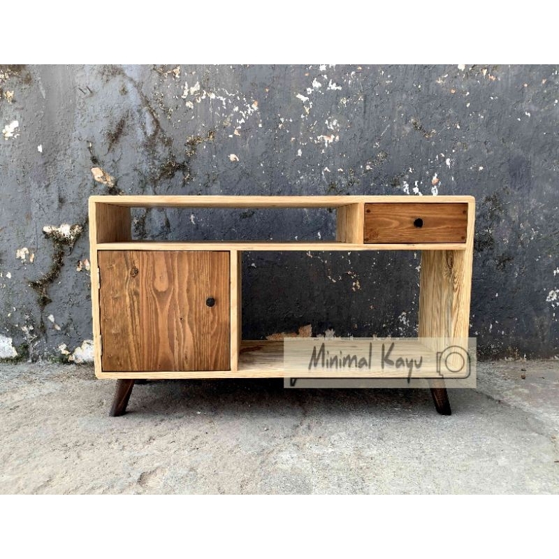 Stand tv Rak tv Meja minimalis classic full kayu pinus palet ex jati belanda