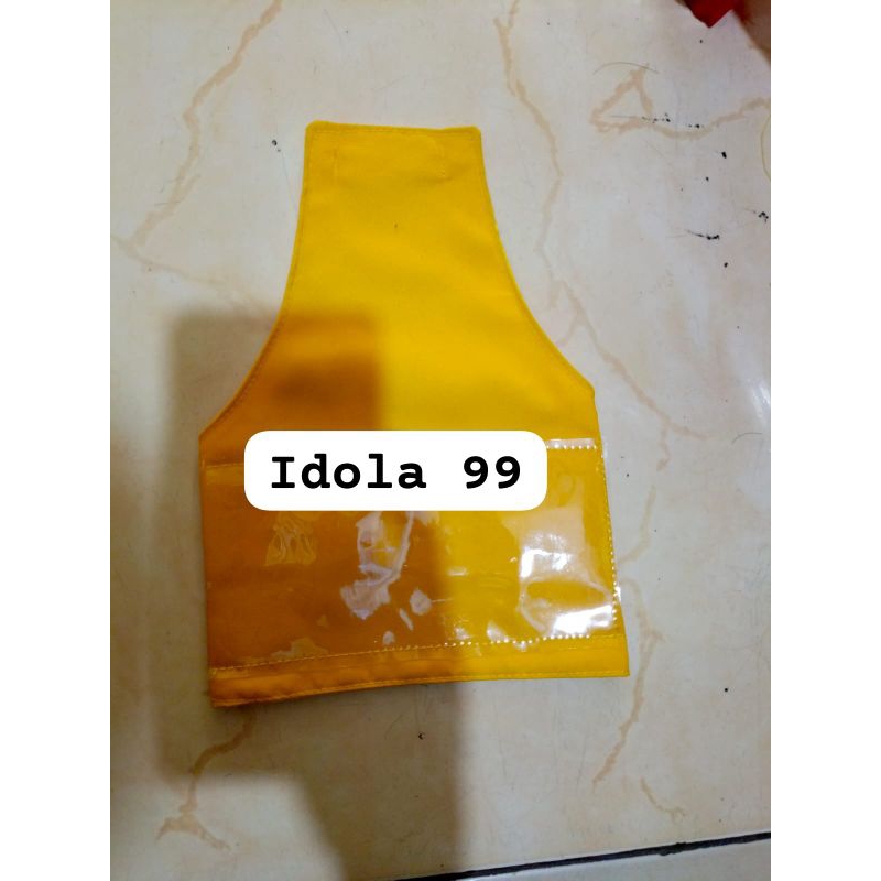 Ban lengan polos pake mika/bahan drill/ban lengan polos warna kuning/ban lengan polos