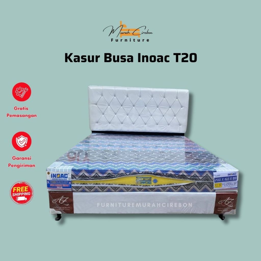 Set Divan Kasur Busa Inoac Tebal 20 cm - Matras Busa Inoac D16 - Kasur Busa Murah Berkualitas