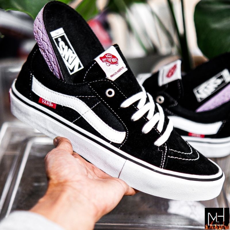 Vans Sk8-Low Pro Black white Ss20 Popcush Original 100%