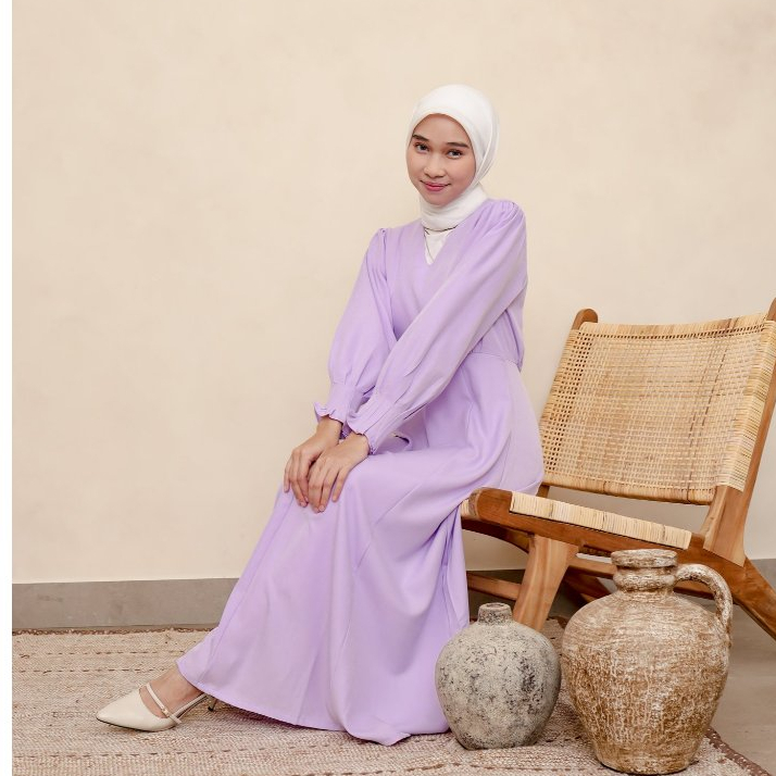 Angelic Dress | Lilac Dress | Dress Wanita Casual