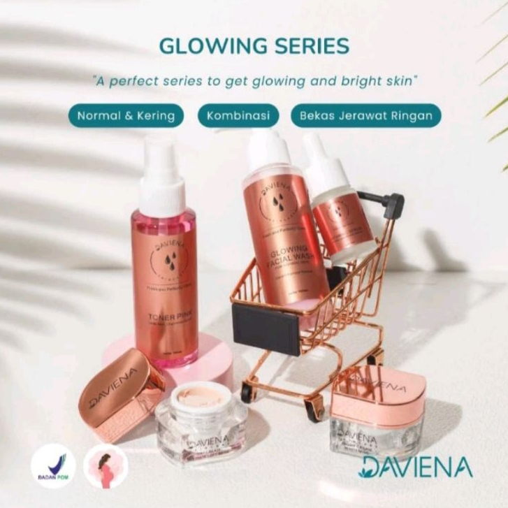 Daviena Skincare | GLOWING SERIES | PEMUTIH WAJAH BPOM|DAVINA SKINCARE
