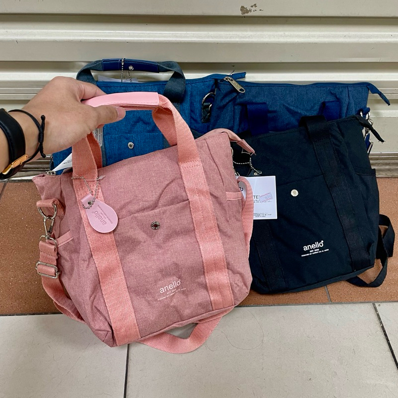 ANELLO 2IN1 BAG / SLINGBAG & TOTE BAG / TAS SELEMPANG & TAS TENTENG MERK ANELLO GRADE ORIGINAL MIRRO