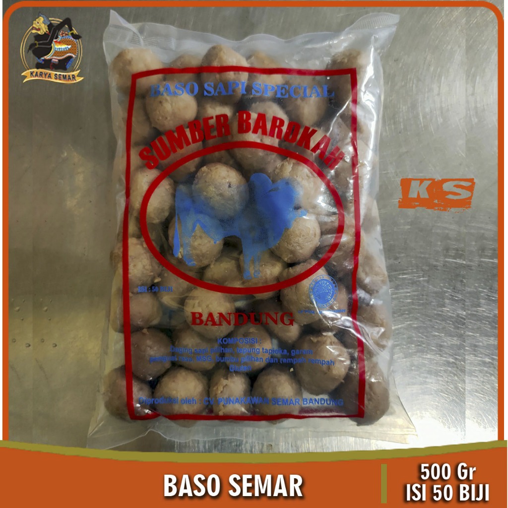 

Baso Daging Sapi Spesial Cap Semar sedang Rasa Mantap termurah isi 50 butir 500 gram