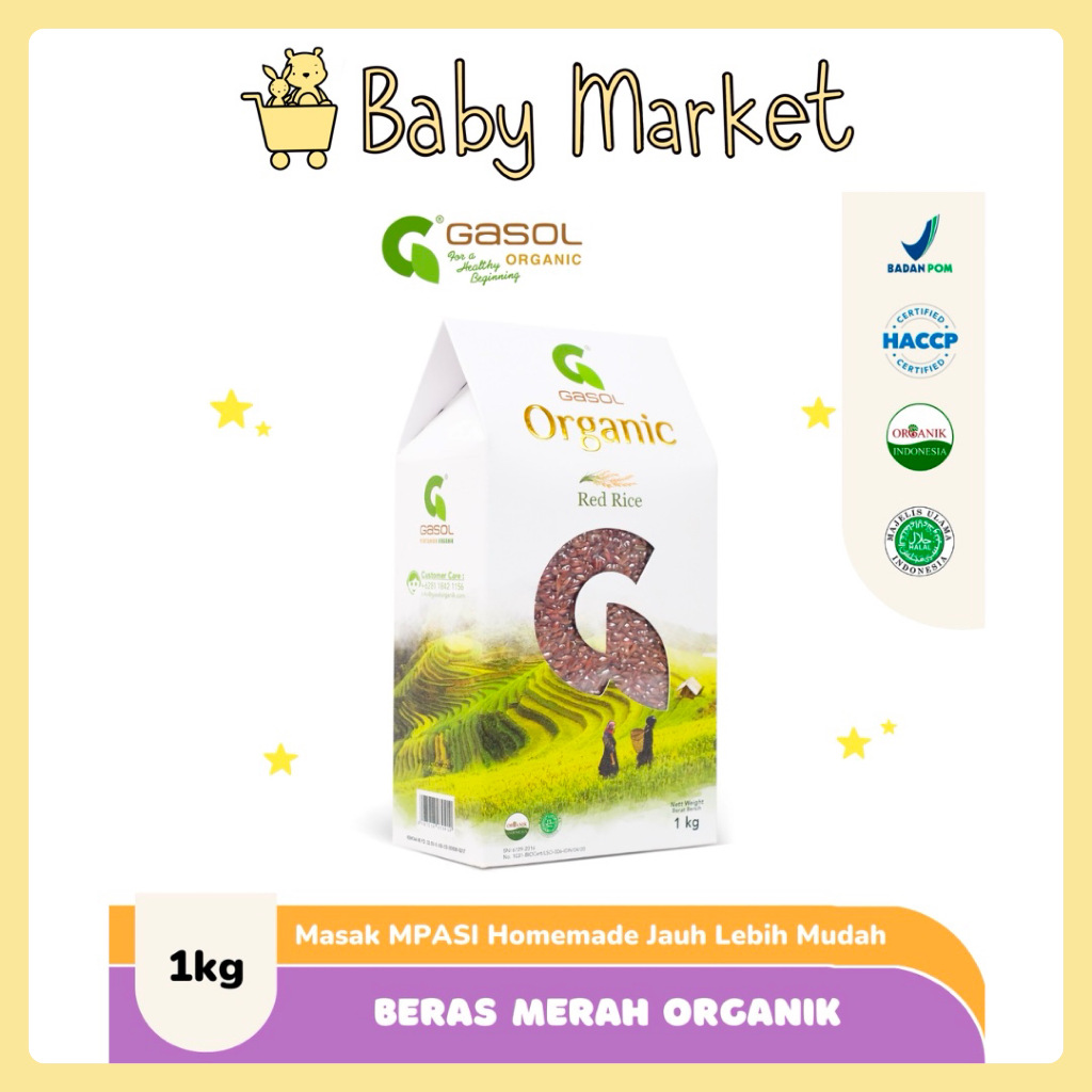 

GASOL Beras Merah & Putih Organik 1Kg