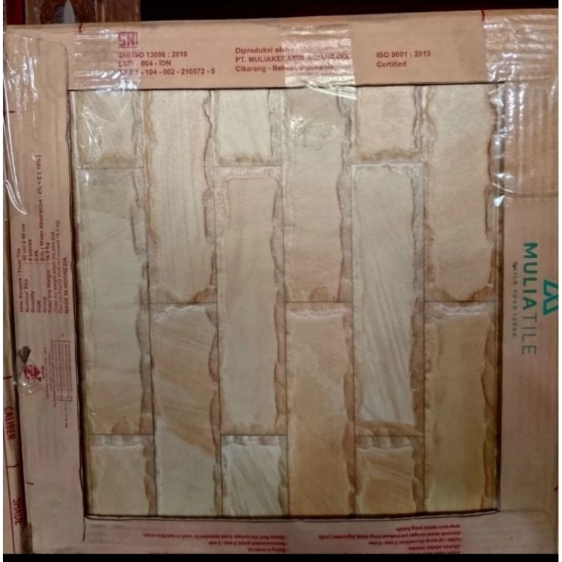 Keramik motif batu alam