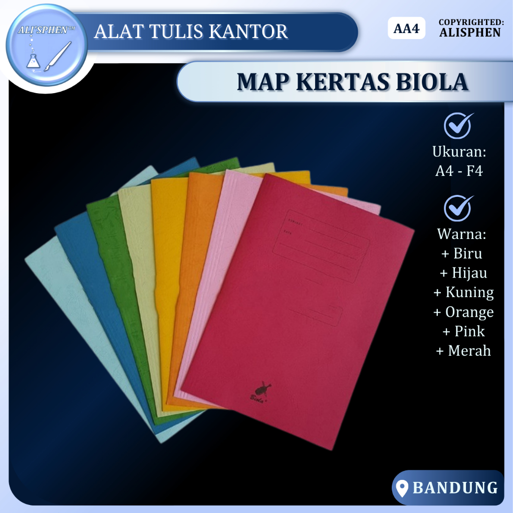 

Map Biola Warna | Map Kertas Warna
