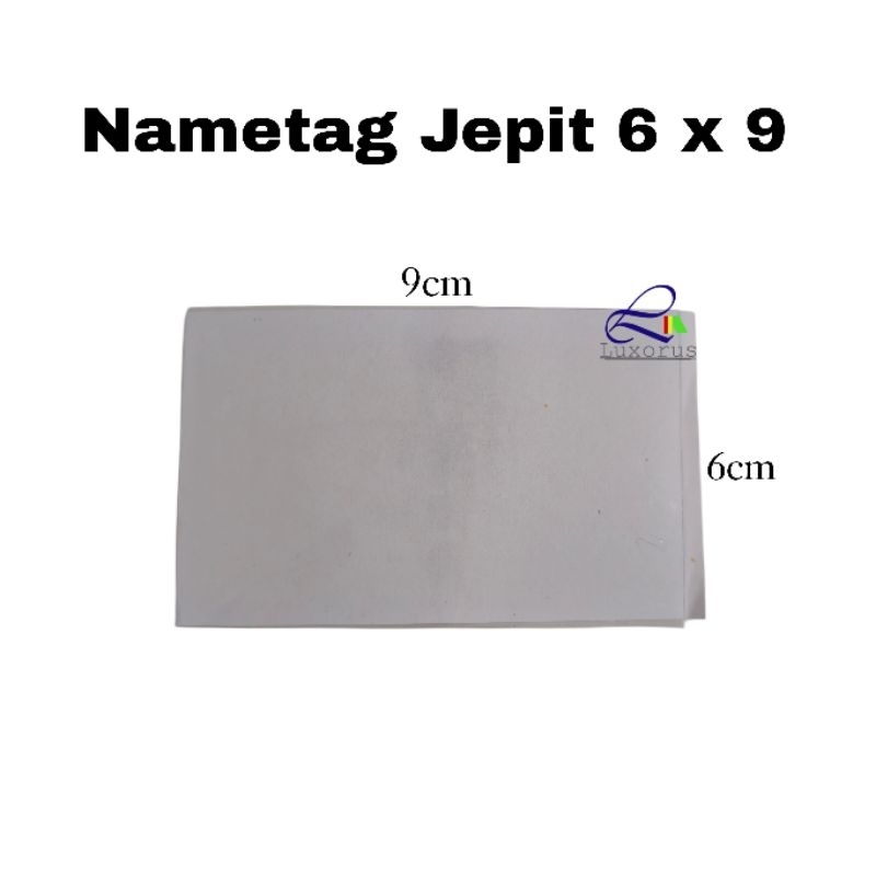 

Name Tag Jepit ID Card Plastik 6 x 9