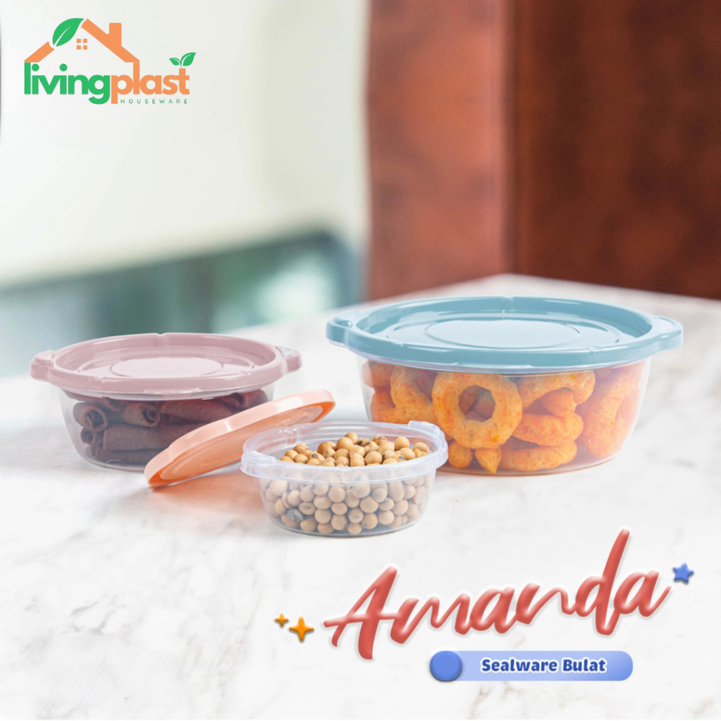 Sealware Bulat Amanda Set S M L / Toples Bulat Kecil / Toples Bulat Sedang / Toples Bulat Besar / To