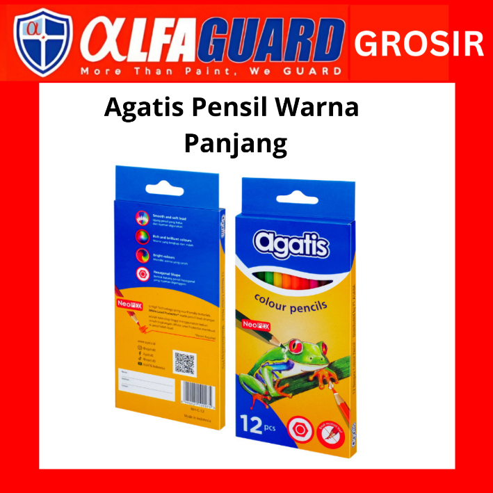 

Agatis - Pensil Warna Neopex Eco Hexagonal - 12 Warna Panjang