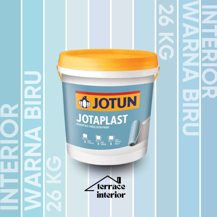 Cat Tembok Jotaplast Jotun Warna Biru 26 kg
