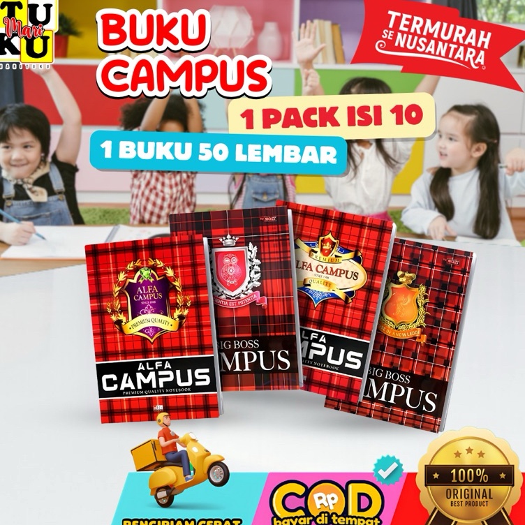 

Terkini buku tulis campus besar isi 5 lembar 1 pak isi 1buku 1buku PREMIUM QUALITY G71