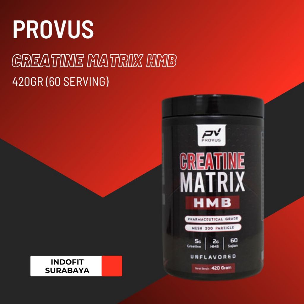 Provus Creatine Matrix HMB 420gr Unflavored Creatine Monohydrate 60 Serving PROVUS