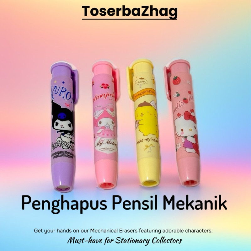 

Penghapus Pensil Mekanik Motif Karakter Kartun Press Mechanical Pencil Eraser Penghapus Pensil Mekanik Cetekan