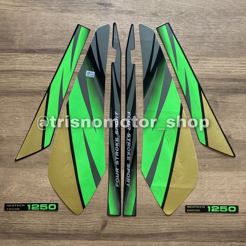 Striping GL MAX 1996 hijau | stiker motor honda gl max lama