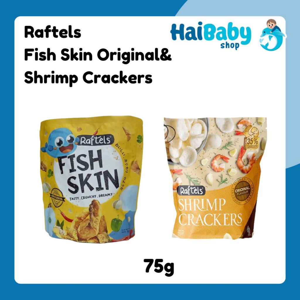 

Raftels Fish Skin & Shrimp Crackers - Snack Keripik Kulit Ikan & Kerupuk Udang