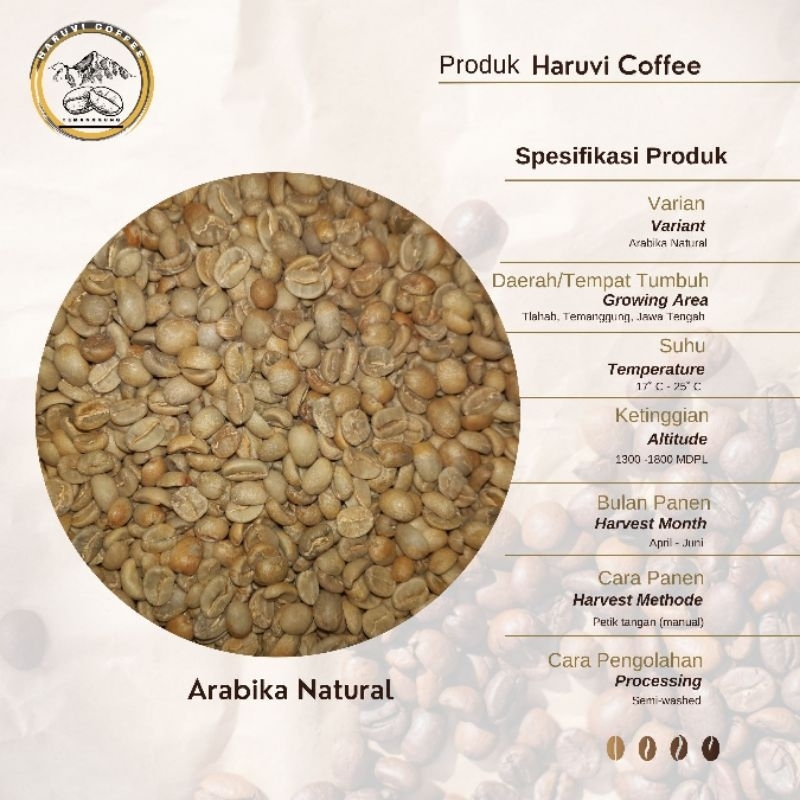 

Green Bean/Roast Bean Arabika Natural Grade 1