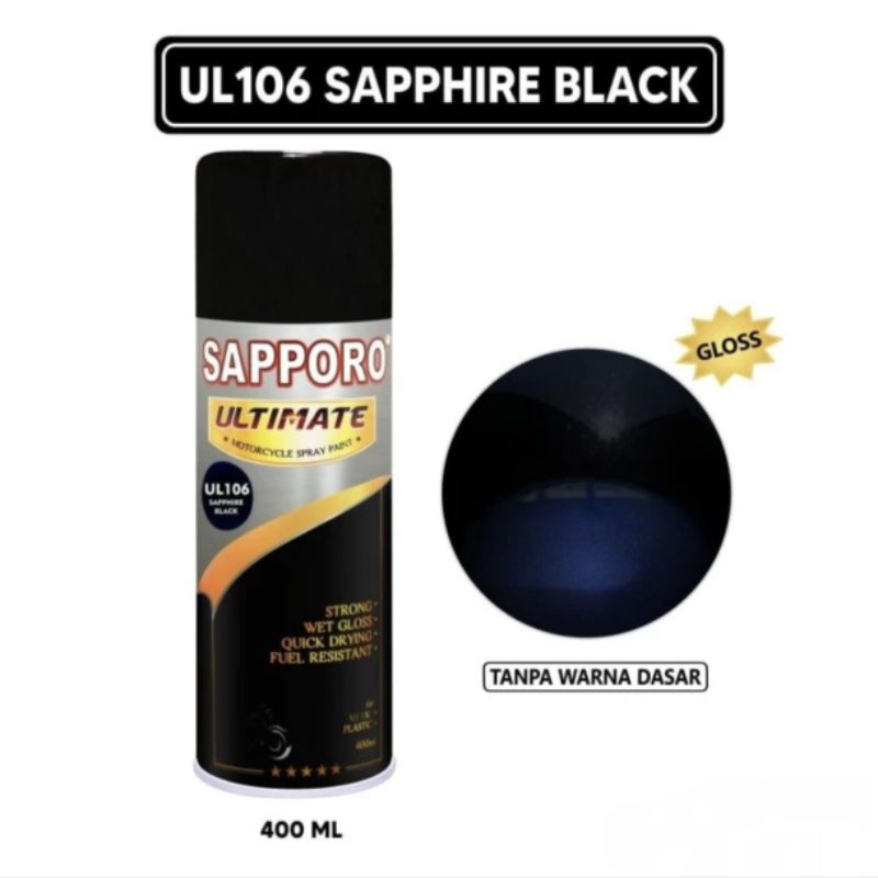 Sapporo Ultimate UL106 SAPHIRE BLACK/BLACK SERIES
