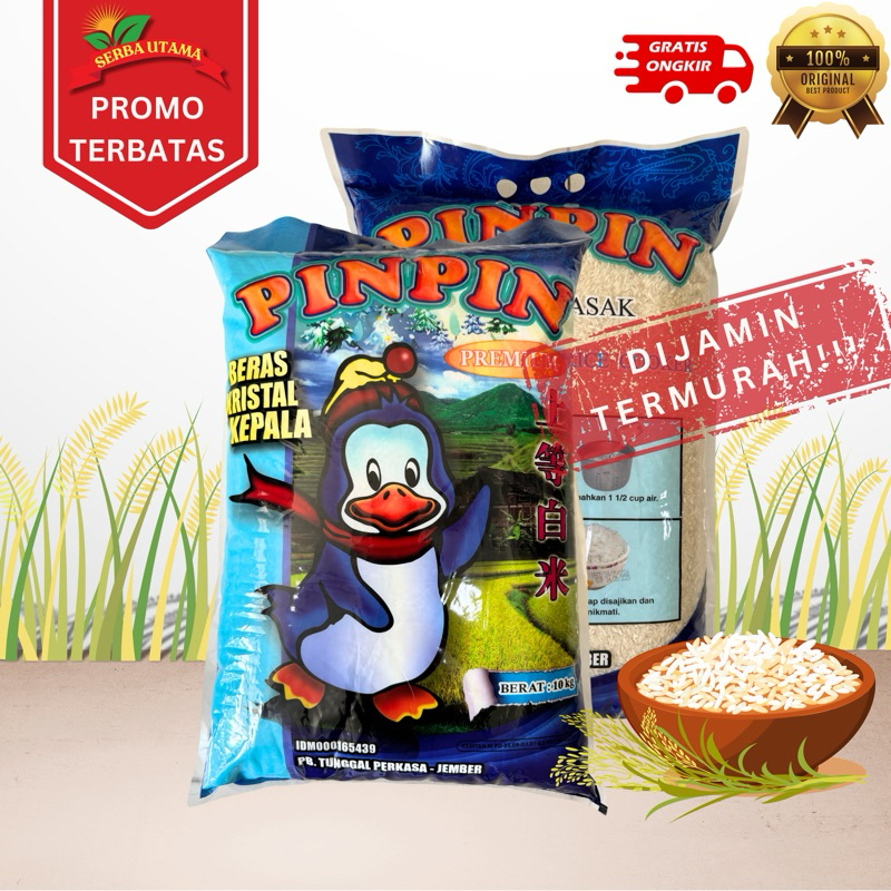 

Beras Premium PINPIN 10kg (Beras Kristal Kepala)
