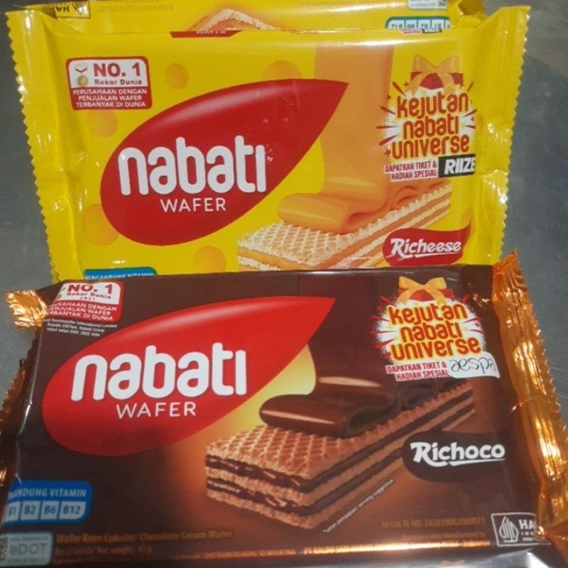 

nabati wafer | richeese ( 1 pack isi 10 pcs)