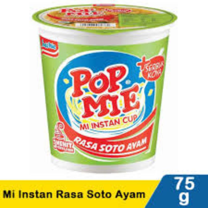 

POP MIE MI INSTAN SOTO AYAM CUP 75g 1PCS