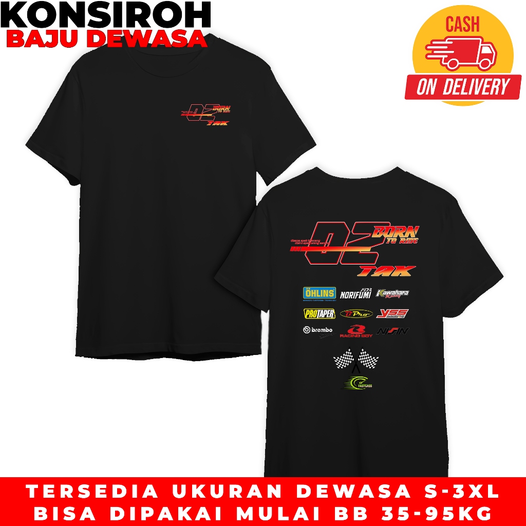 KAOS DEWASA 2 STROKE MESIN 2 TAK RACING HELL BAJU DEWASA SERI 2 STROKE TSHIRT RACING LAKI DAN WANITA