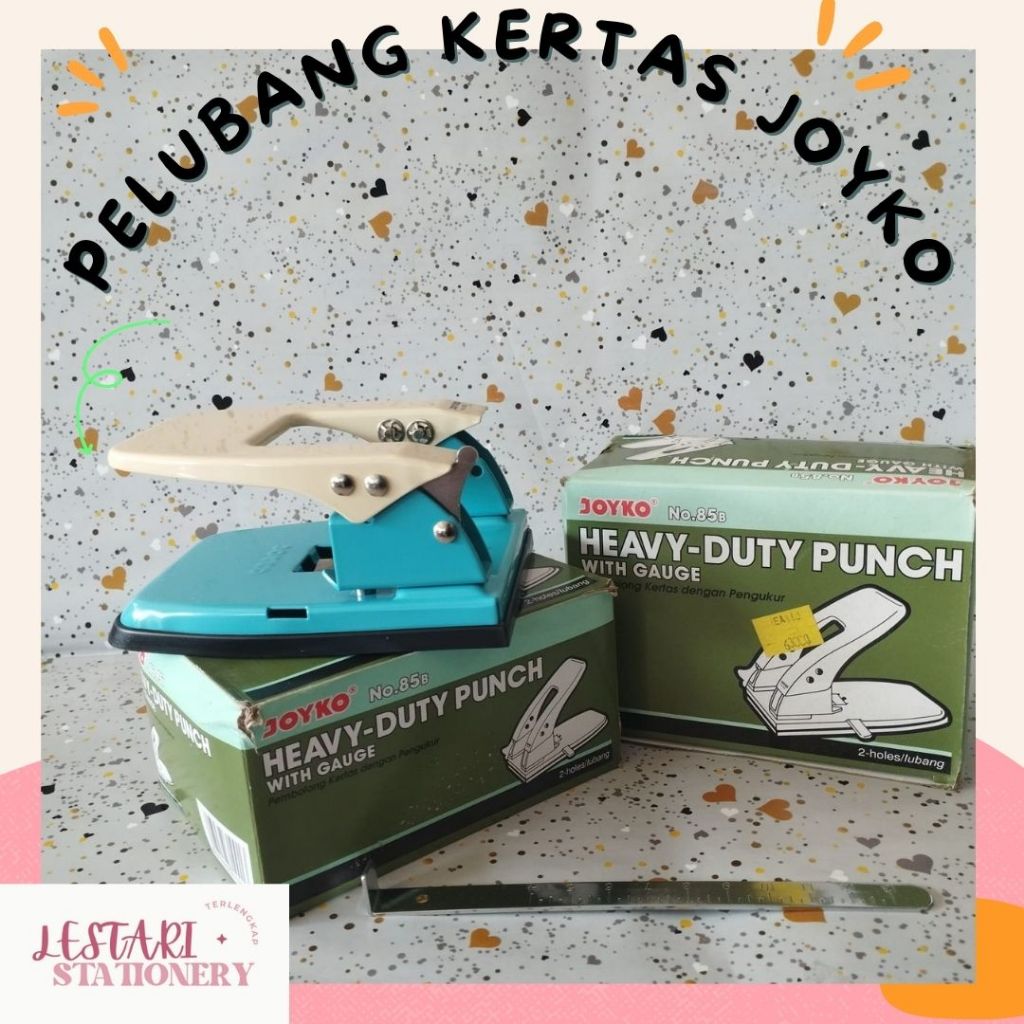 

Pelubang Kertas Joyko No.85B | Punch Joyko | Pelubang Kertas 2 Lubang | Lestari Stationery