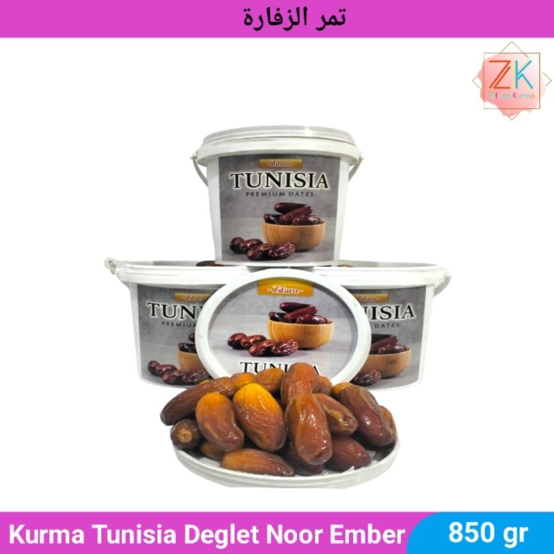 

Kurma Tunisia Madu Ember 850gr Deglet Noor Premium Quality Dates