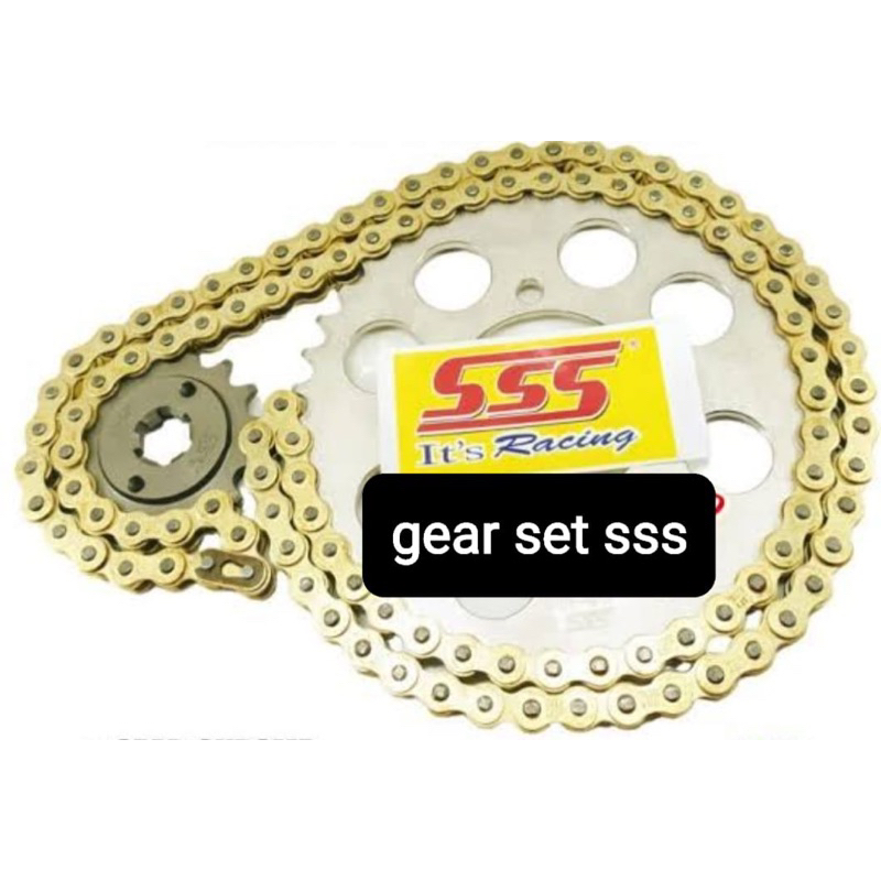 gear rx king jupiter z vega mx 415 GEAR SET SSS RX KING,MX 135,JUPITER, VEGA,DLL,1 SET GEAR SSS 100%