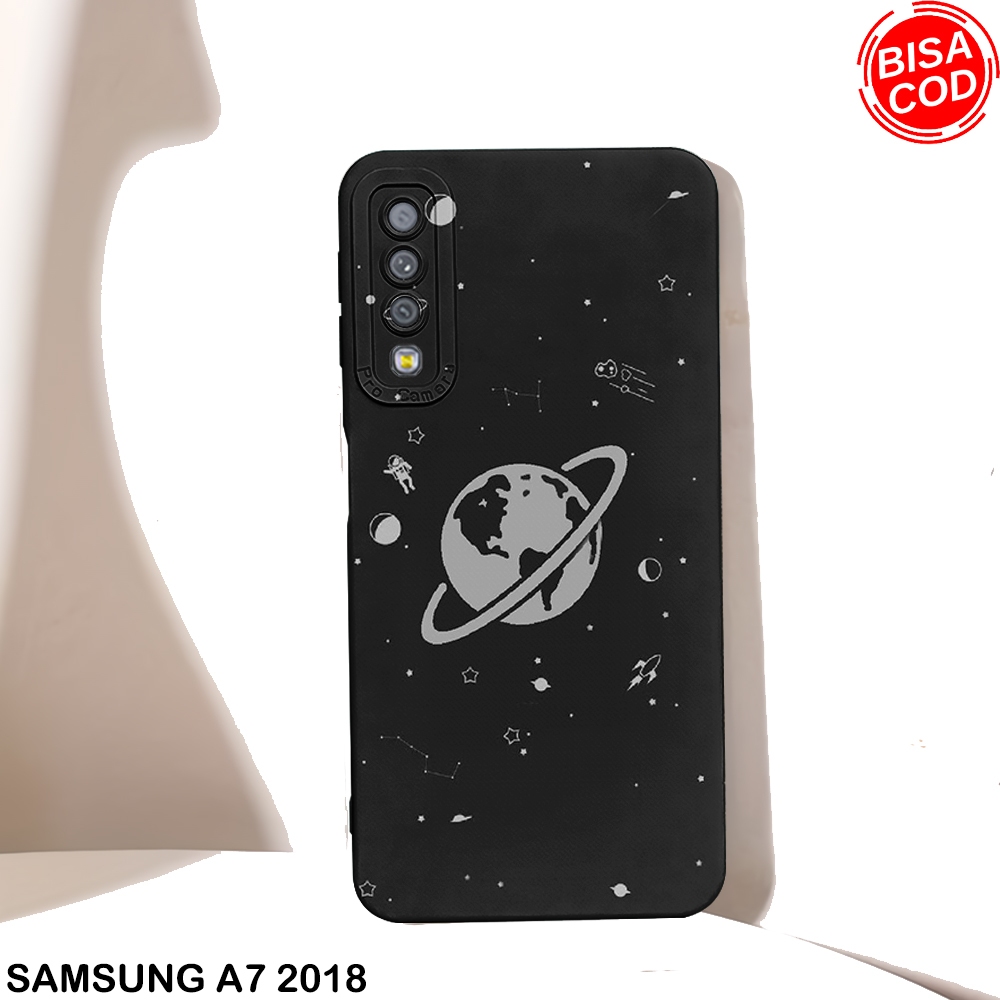 Case Samsung A7-2018 - Casing Samsung A7 2018 - Case Hp - Casing Hp Softcase - Samsung A7 2018 - Sil