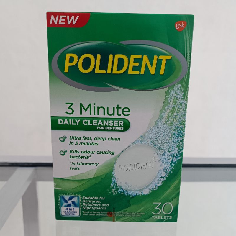 Polident pembersih gigi palsu