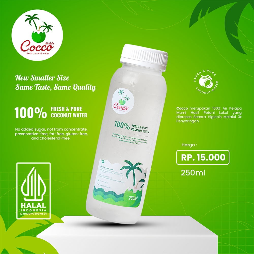 

1 Botol Cocco Fresh Air Kelapa Muda Murni 250Ml